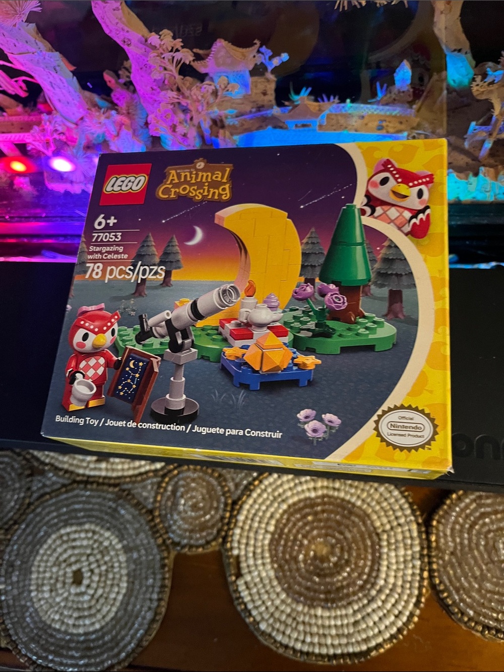 Lego Animal Crossing Stargazing Set - Yellow, Green & Purple - Picture 2 of 6